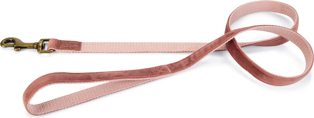 Guinzaglio Velluto Rosa Velura Designed by Lotte 120cmx25mm per Cani