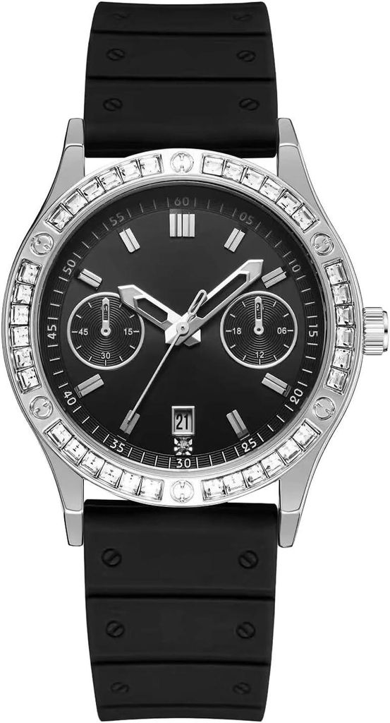 Watch Armbanduhr, analog, minimalistisch, wasserdicht, modisch, Gummi, Quarz, elegant, klassisch Modisches Damenuhren-Design Hochwertiges Quarzwerk