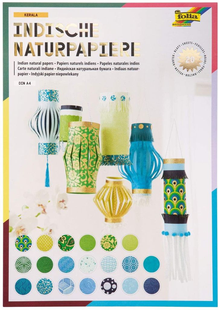 folia 550401 - Kreativblock Colours of India "Kerala", Produktbild 