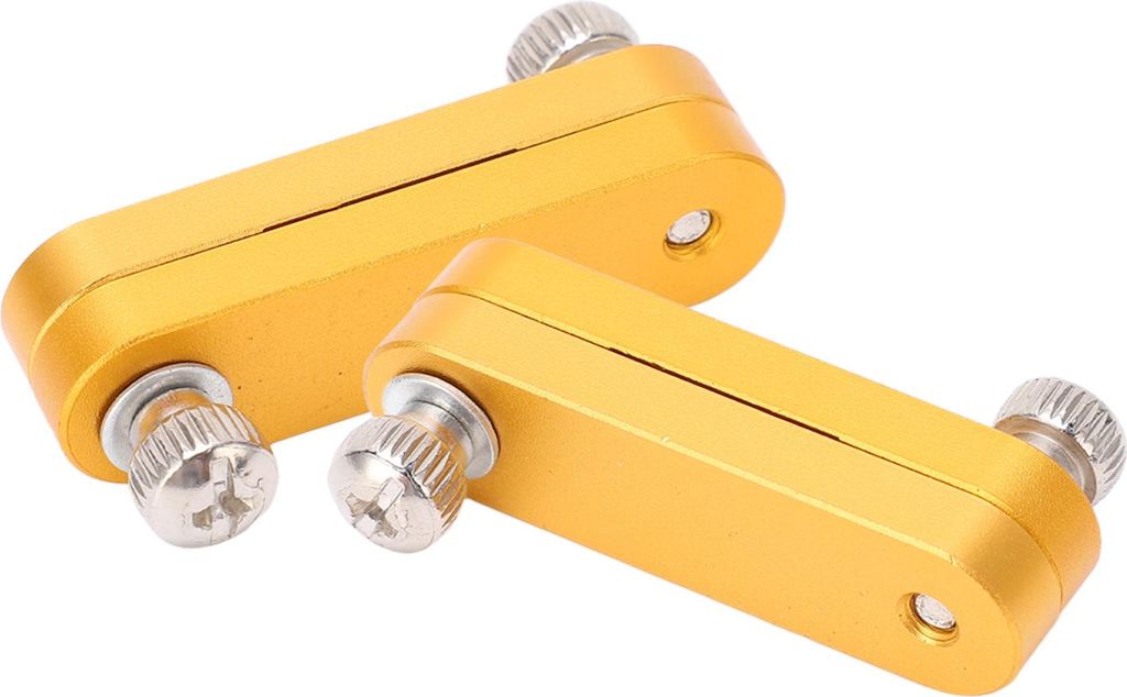 2 Stück Lineal-Anschlagblock aus Aluminiumlegierung, präzise einstellbare Dickenlineal-Anschlag für die Holzbearbeitung