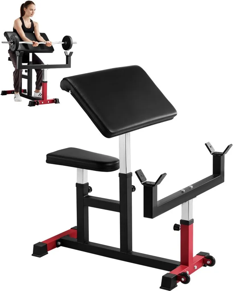 Banc Preacher pour corriger la posture des curls et muscler les biceps