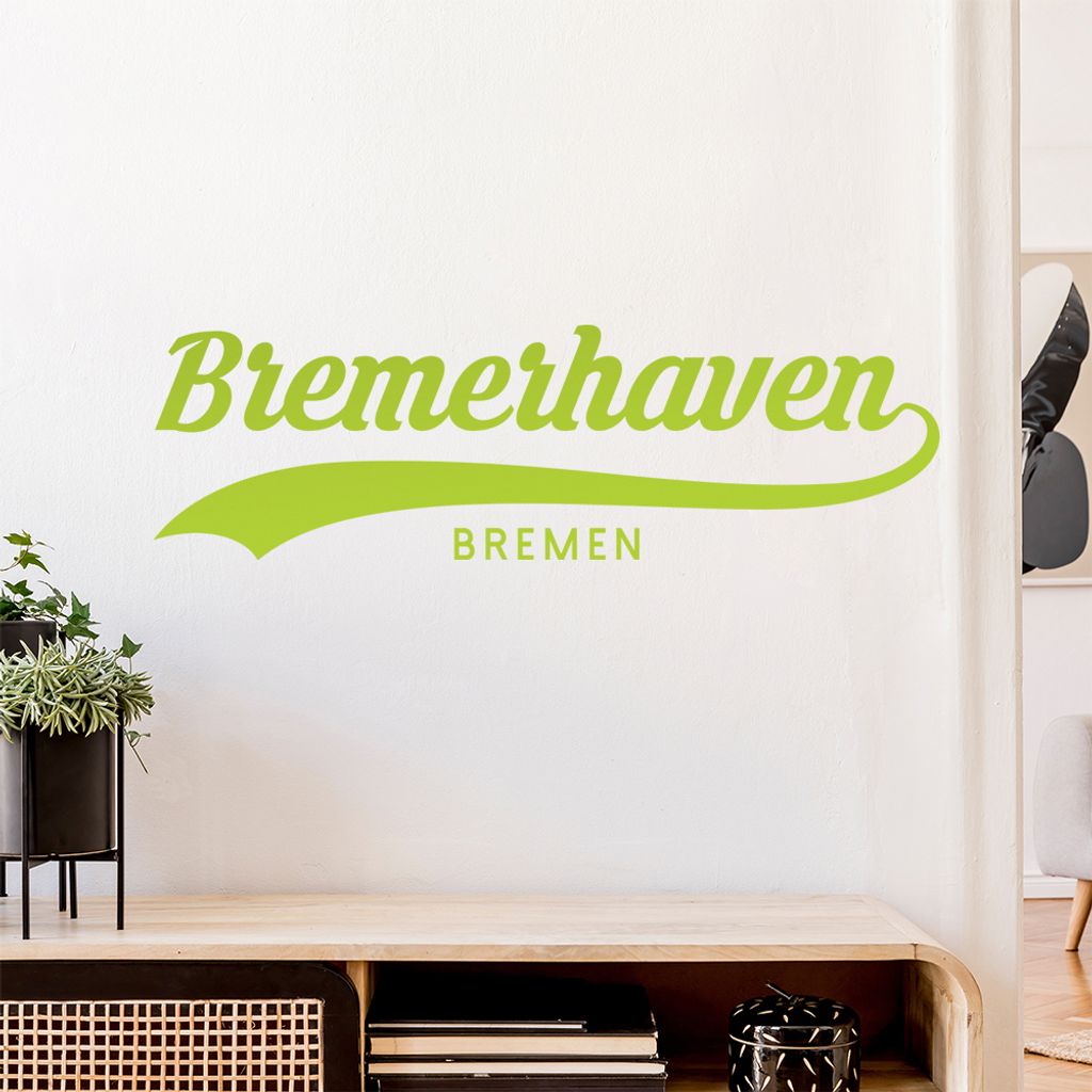 Bremerhaven Wandtattoo Wandaufkleber Wall Sticker - Dekoration, Küche, Wohnzimmer, Schlafzimmer, Badezimmer