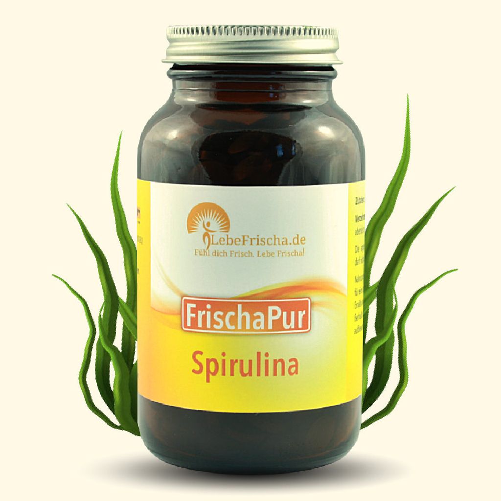 LebeFrischa 100% Spirulina Algen Presslinge 300 Tabletten je 500mg ohne Zusätze