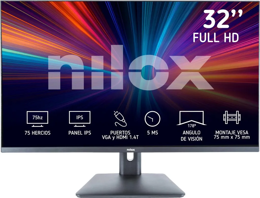Écran anti-fatigue visuelle Nilox NXM24FHD11 Full HD 75Hz 23,8"