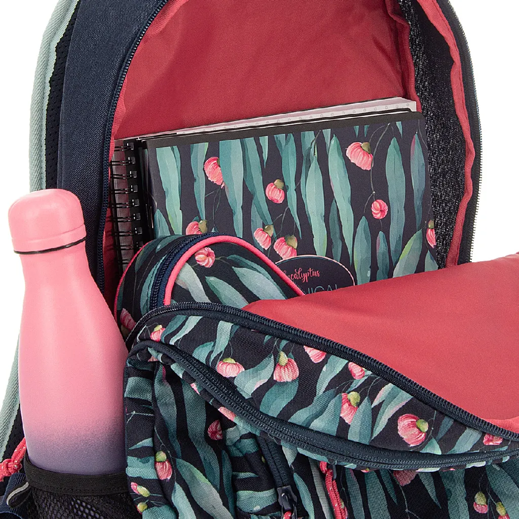 Sac à dos scolaire Eucalyptus pour étudiant avec compartiment ordinateur - 13
