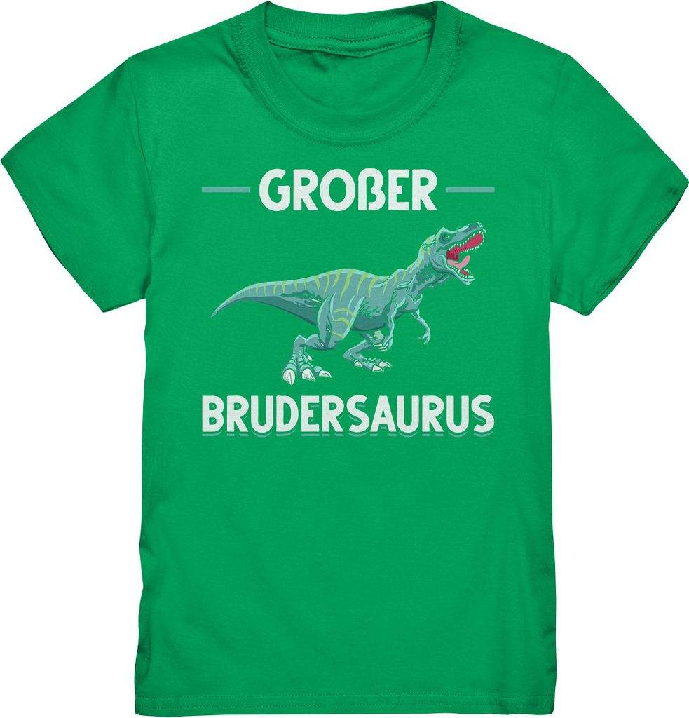 Trex Großer Bruder Shirt – Kelly Green / 110/116 (5-6) Produktbild 