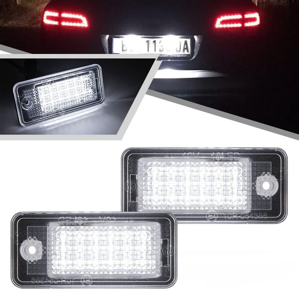 LED osvetlenie poznávacej značky vhodné pre Audi A3, A4, Obrázok produktu 