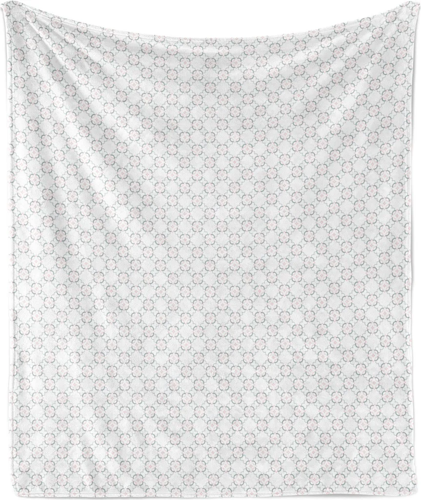 Plaid Floreale ABAKUHAUS 175x230 - Complemento d'Arredo in Flanella