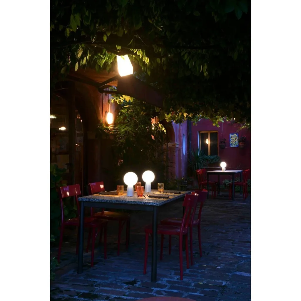 Lampe de table rechargeable Olimpia Pro Blanc dimmable LED Zafferano