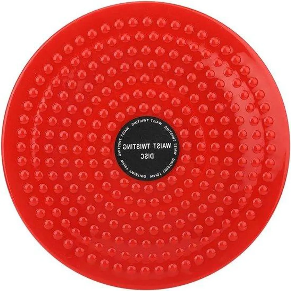 Plateau tournant Twisting rouge : disque de fitness pour taille affinée