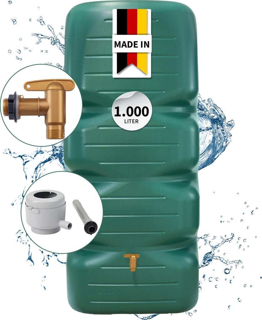 GARANTIA CUBUS Regentonne Komplett-Set 1000 Liter, Produktbild 