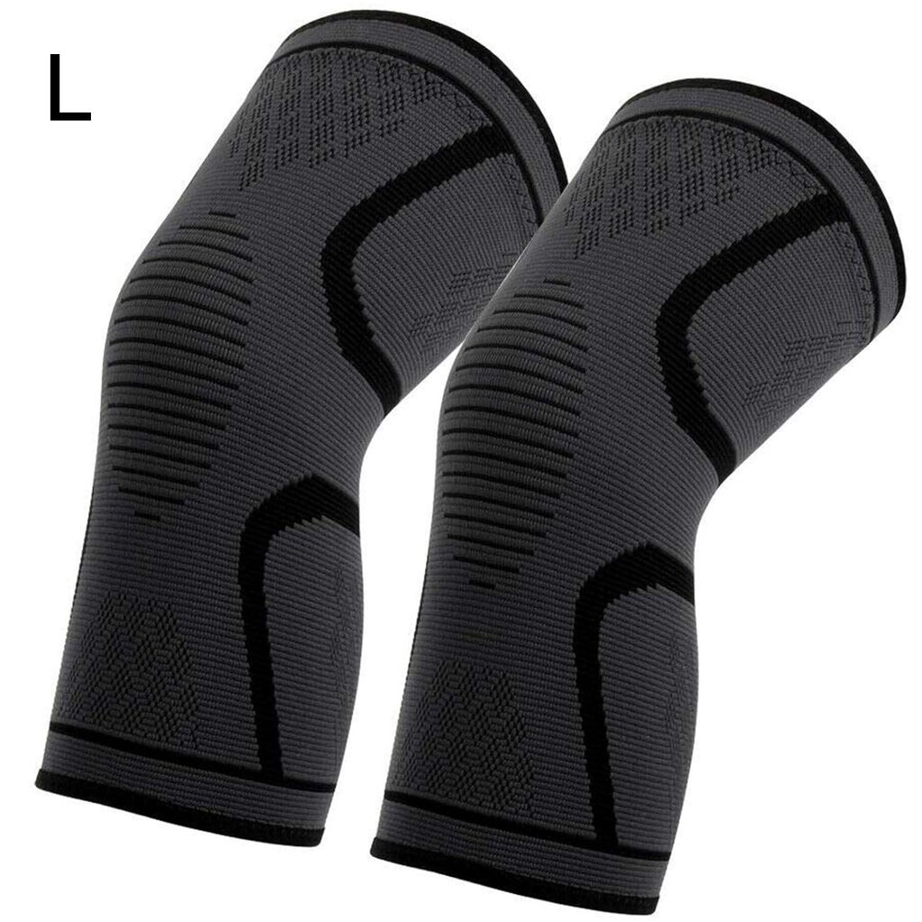Kompression Kniebandage Männer & Damen, Sport Knieschoner, Kniestütze, Medizinischer Knieschützer(L)
