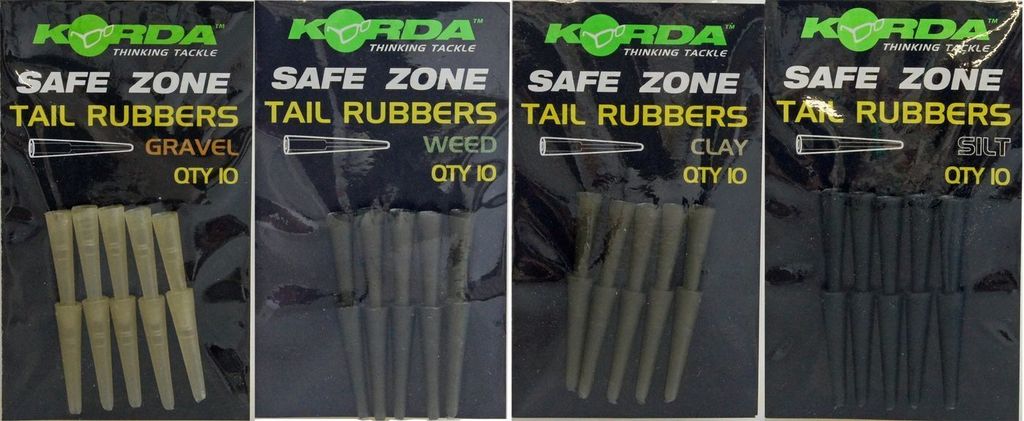 Korda Safe Zone Rubbers - 10 Gummischläuche, Farbe:Silt (Schlamm Braun)