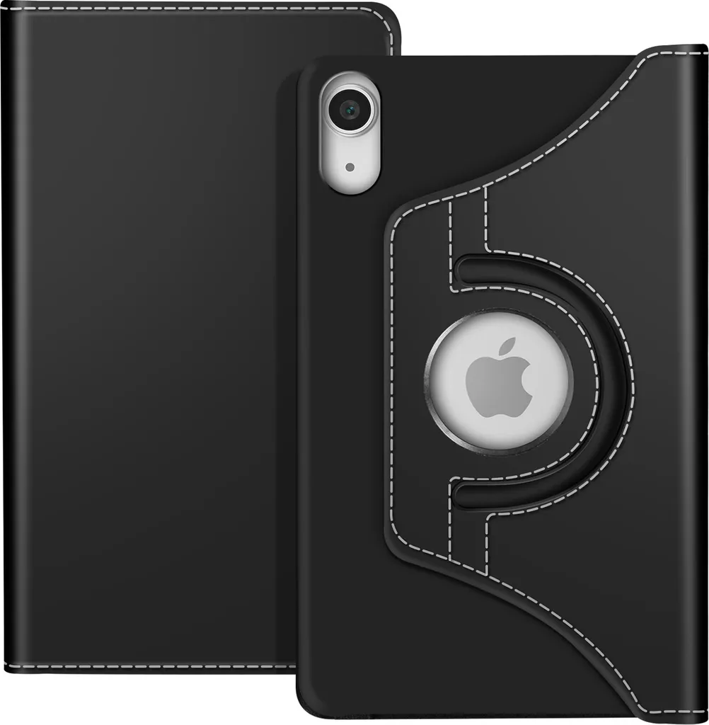Akashi Custodia iPad 11 2025 / 10 2022 Nero con Supporto Girevole 360°