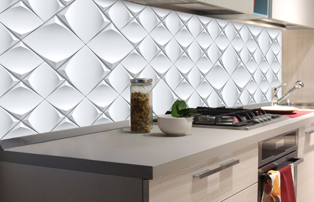 Küchenrückwand Folie selbstklebend 3D KUNSTWAND 180 x 60 cm Produktbild 