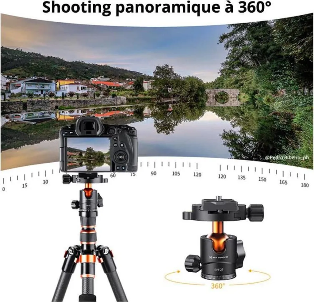Fini les Vibrations : Rotule 360 Stable en Métal 25 mm pour Photo Nette