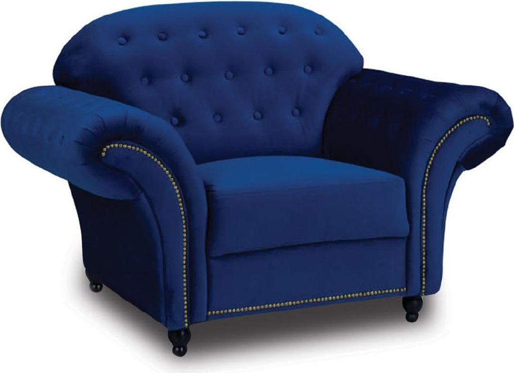 Chesterfield Sofagarnitur Couch Polster Möbel 3+2+1 Samt Stoff Couchen