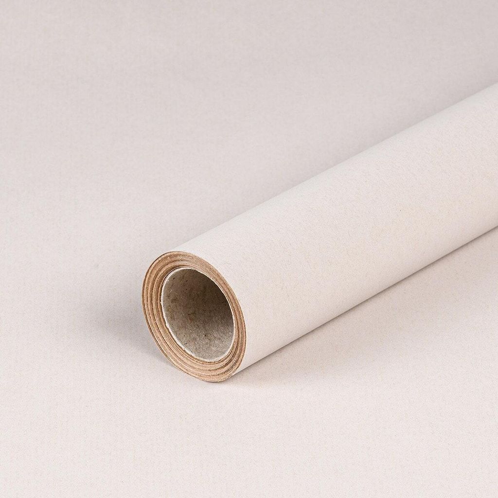 Geschenkpapier Weiß gerippt 0,70 x 10 m, Kraftpapier - Produktbild 