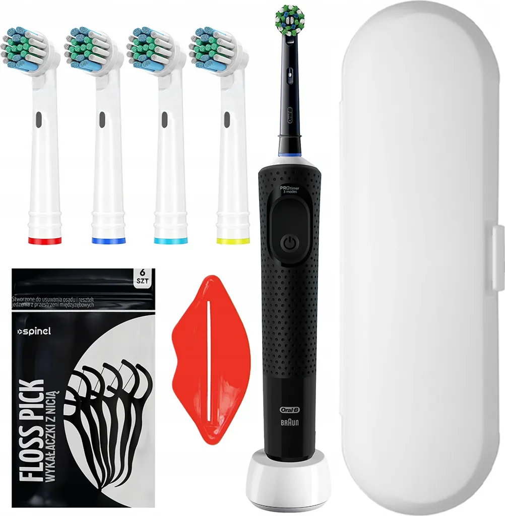 Oral-B Vitality PRO Black Edition | Custodia Premium e 4 Ricambi