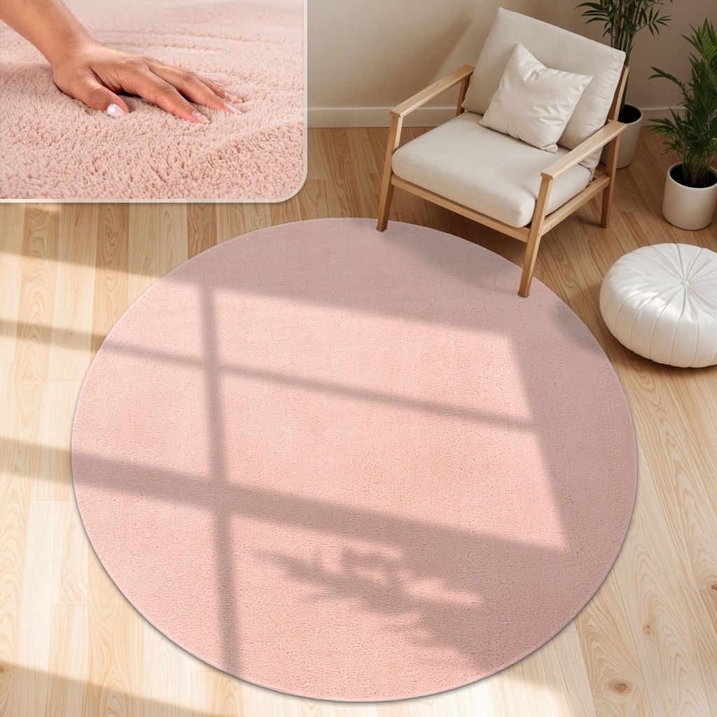 Tapis de salon moderne Lavable Doux Aspect fourrure Image du produit 