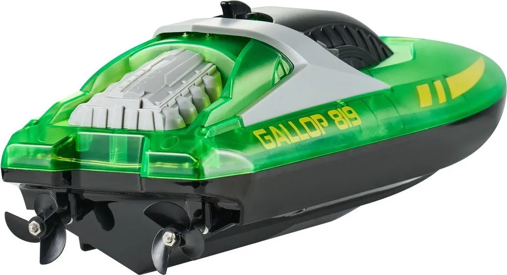 Bateau RC Anti-Interférence 2,4 GHz - Navigation Stable 12 km/h Vert