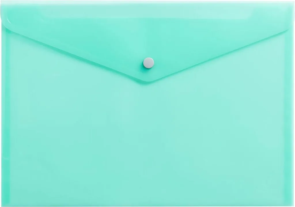 Exacompta 35450E Lot de 28 Pochettes à Pression A4 PP Couleurs Pastel