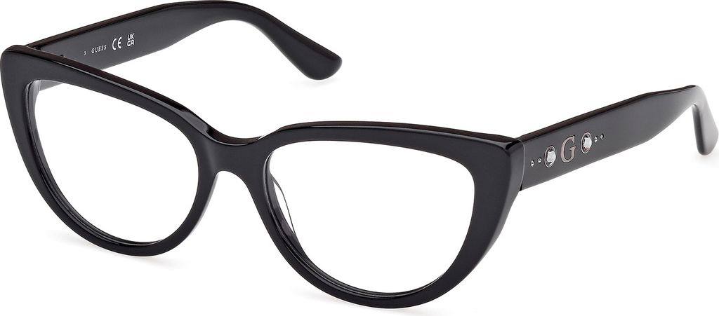 Guess GU50175 001 lesklá černá 54/16/140 Dámské brýle Obrázek produktu 