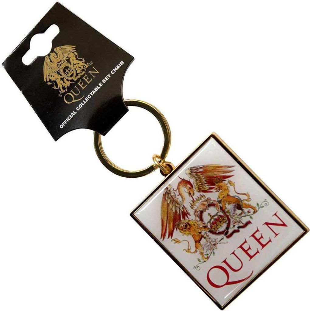Queen - "Classic" Schlüsselanhänger Wappen RO11213 (Einheitsgröße) (Weiß/Rot)