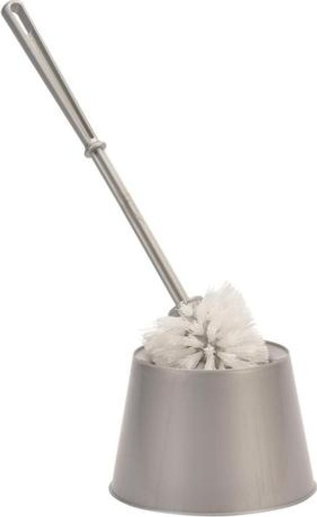WC-Bürsten-Set Hega - Toilettenbürste mit Halter - in Schwarz oder Grau - Aus Polypropylen - Ø: 15cm, Höhe: 38cm