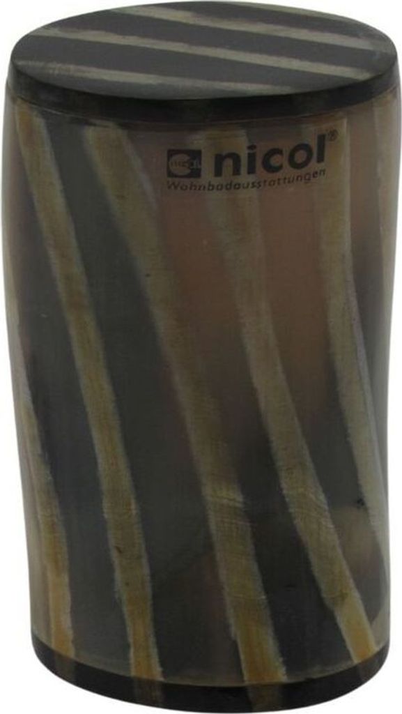 Nicol Dose Kosmetik Behälter Box Schmuck Accessoires Aufbewahrung natürliches Horn Handarbeit Ines