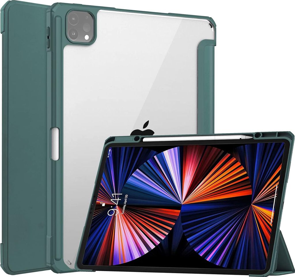Tasche für iPad Pro 12.9" Magnetisch mit Stylushalter Grün