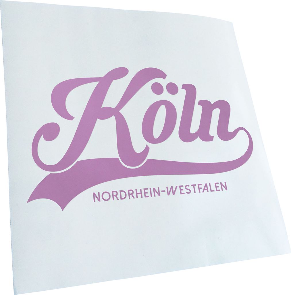 Kiwistar - Autoaufkleber - Köln Nordrhein-Westfalen - Pink - 17,5x10cm - Aufkleber für Auto, Laptop, Fahrrad, LKW, Motorrad mehrfarbig JDM Decal ...