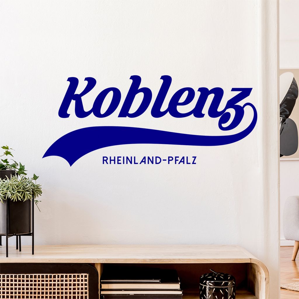 Koblenz Rheinland-Pfalz Wandtattoo Wandaufkleber Wall Sticker - Dekoration, Küche, Wohnzimmer, Schlafzimmer, Badezimmer