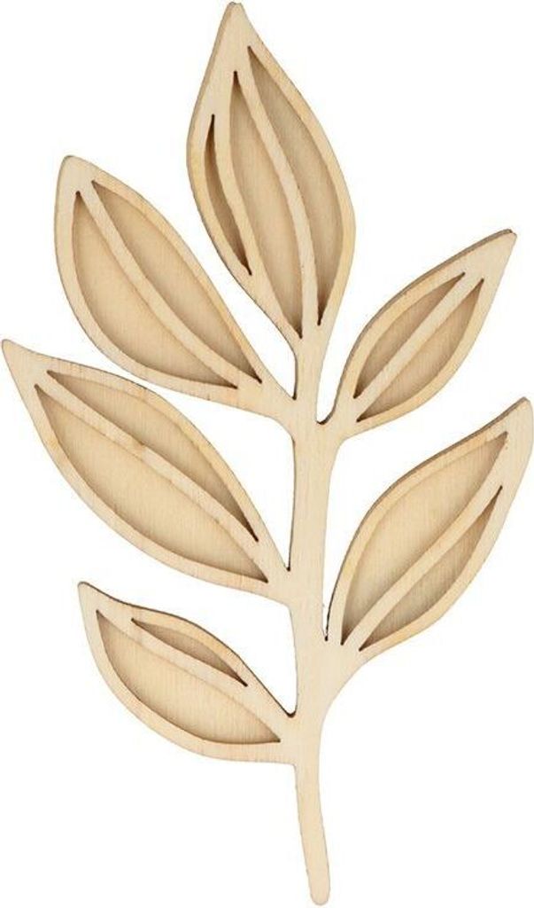 Holzdekoration 18 Laubzweige