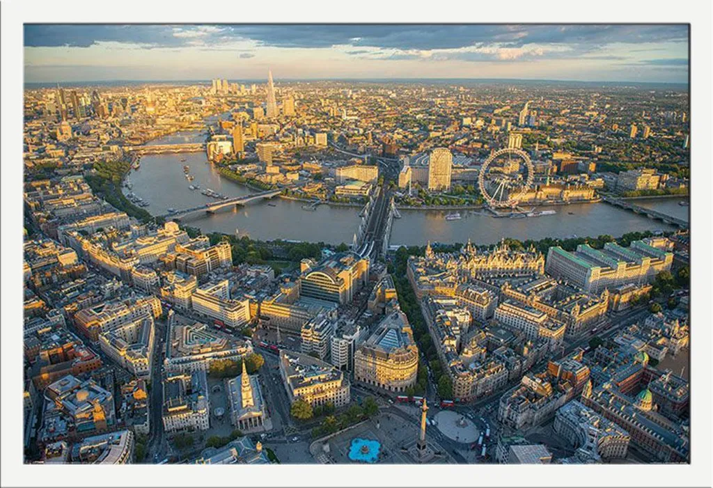 Poster Londres encadré sans risque de casse : Vitre acrylique Shinsuke