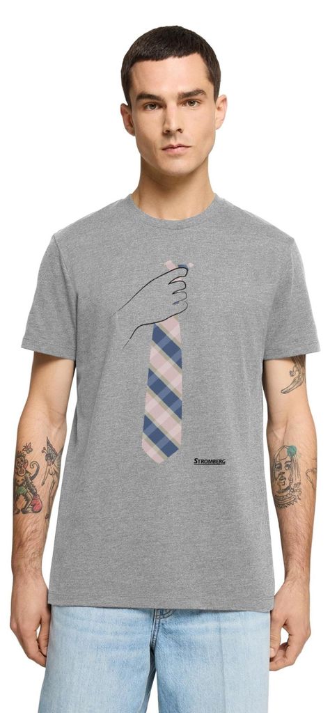 Spreadshirt Stromberg - Bernd Stromberg Kostüm Karneval Männer Premium T-Shirt, S, Grau meliert