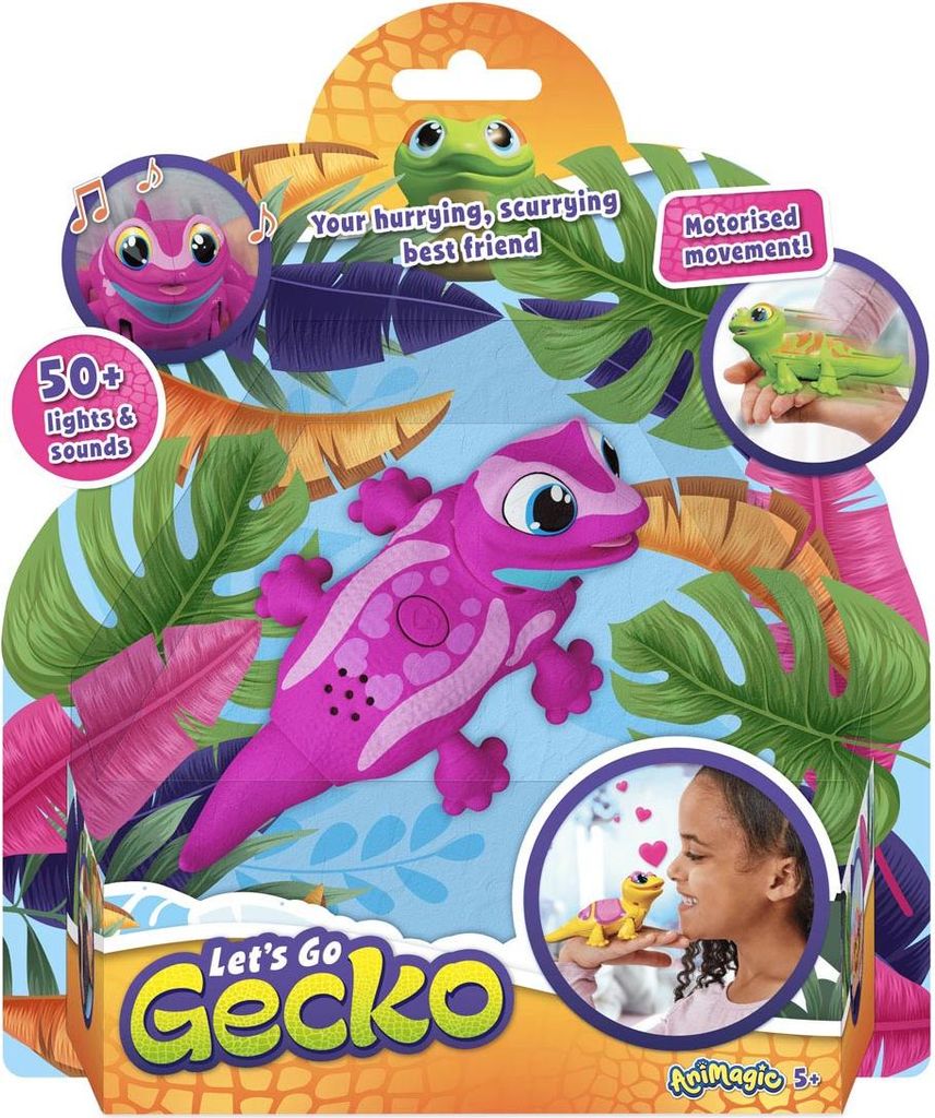 Goliath Games Animagic Robot Gecko - Pink