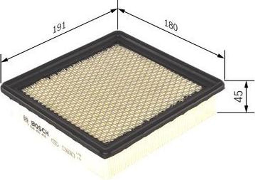 BOSCH F 026 400 408 Luftfilter OE 20871244 kompatibel mit Ampera, Volt