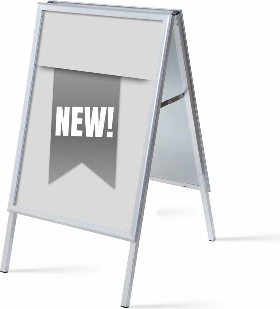 Showdown Kundenstopper - DIN A1 - Komplett-Set - New Englisch - Grau/Schwarz