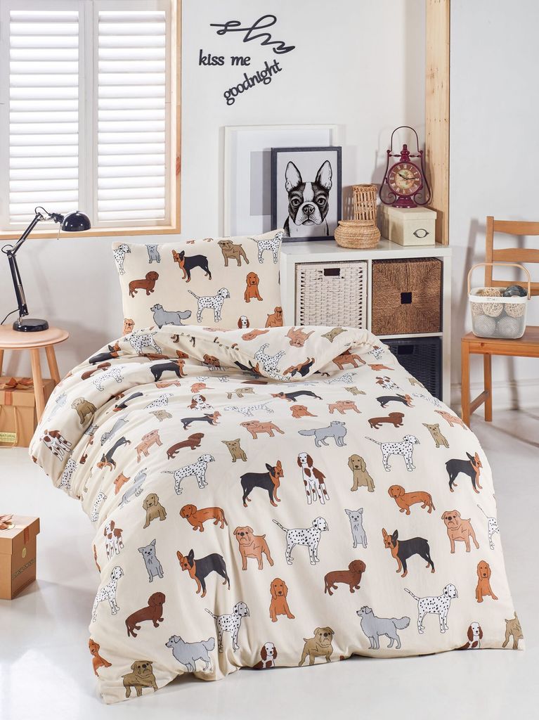 L'Essentiel Linge de Maison, Havhav, Einzelbettbezug-Set, 65 % BAUMWOLLE / 35 % POLYESTER, Creme, 140 x 200 cm