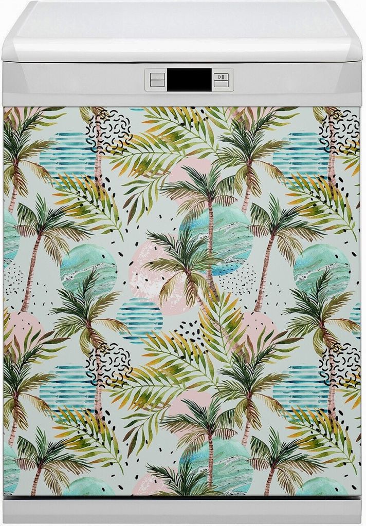 Abwaschbar 60x70 cm Geschirrspüle Magnetmatte Küche Dekorative - Hawaii Palmen