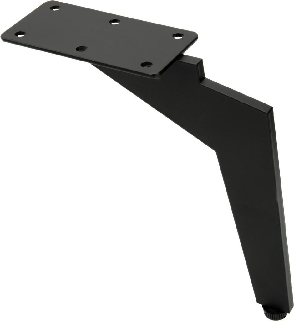 Loft Design Metallmöbelbeine in Mattschwarz, 17 cm Höhe, Industrie-Stil, für Sofas, Sessel und Regale, robust mit Antirutsch-Schutz, ideal für ...