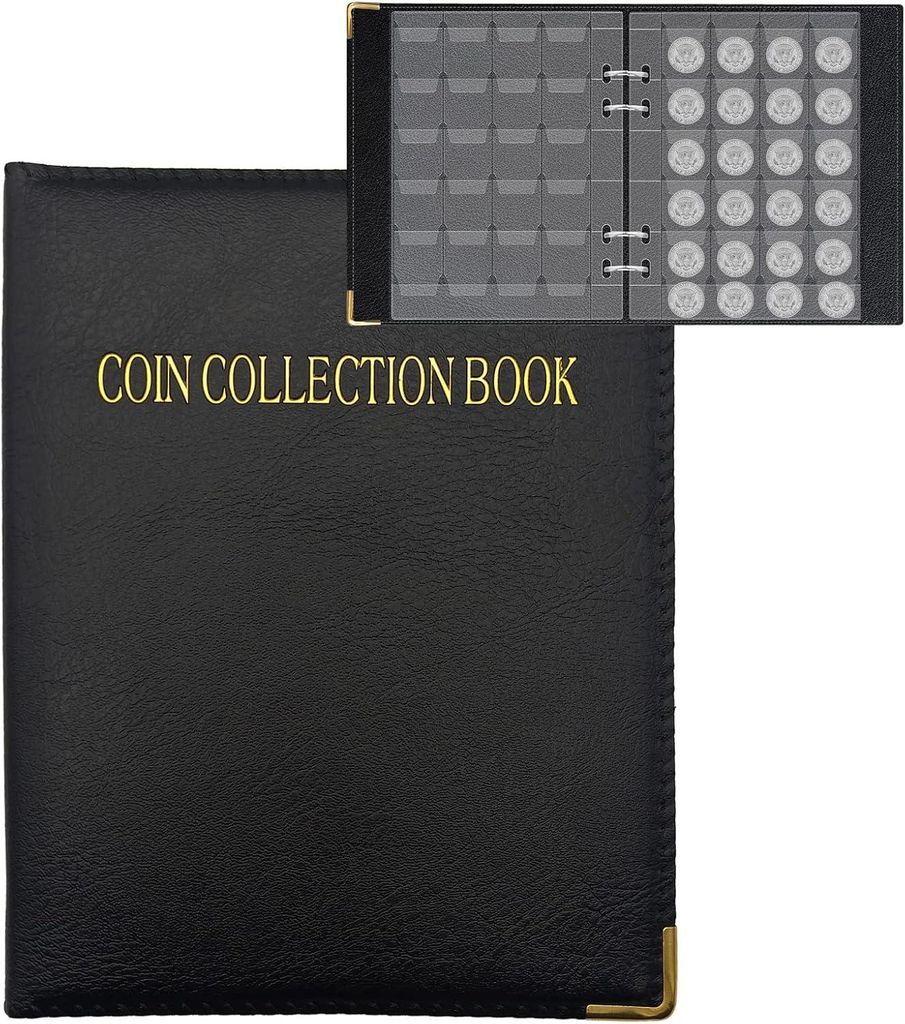 münzen sammelalbum,coin storage album,euro sammelalbum,480pcs album der münzsammlung,benutzt für münzen aufbewahrung,münzen hüllen