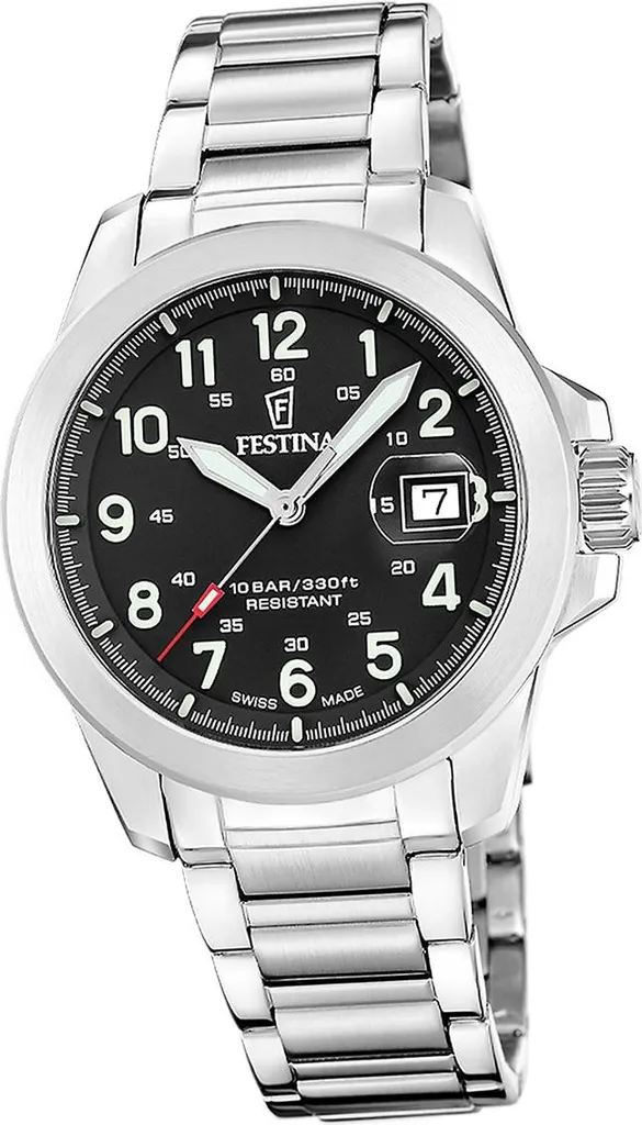Montre Festina D2UF20081/4 en Acier Inoxydable et Cuir Synthétique
