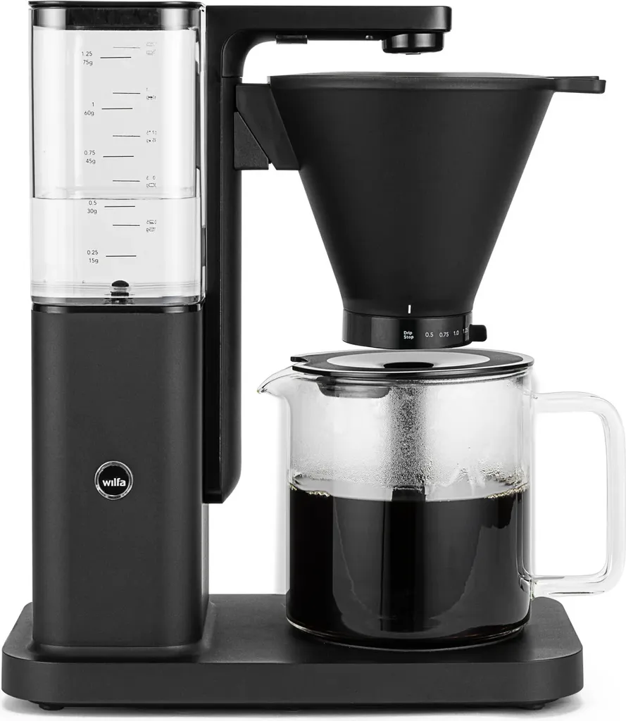 Machine à café filtre Zense Noir : Grande capacité et style moderne