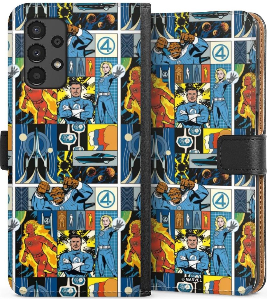 DeinDesign Klapphülle für Samsung Galaxy A13 4G Handytasche Lederhülle Tasche Offizielles Lizenzprodukt Marvel The Fantastic Four