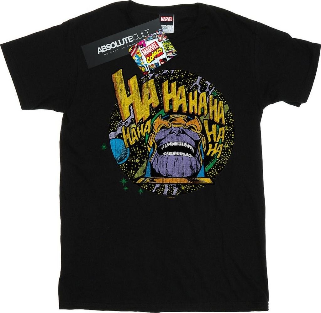 Marvel - "Laughs" T-Shirt für Herren BI37705 (XXL) (Schwarz)