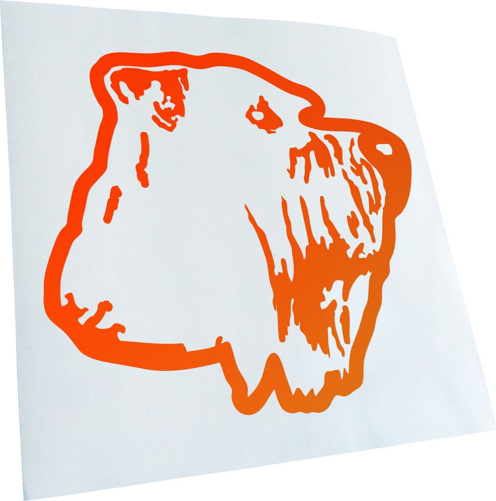 Kiwistar - Autoaufkleber - soft coated wheaten terrier - Neonorange - 30x27cm - Aufkleber für Auto, Laptop, Fahrrad, LKW, Motorrad mehrfarbig JDM ...
