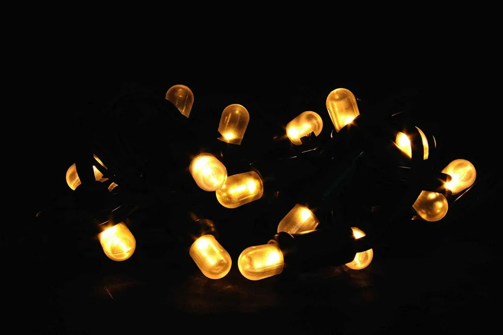 Guirlande guinguette LED E14 blanc chaud Giocoplast 3,1m pour extérieur