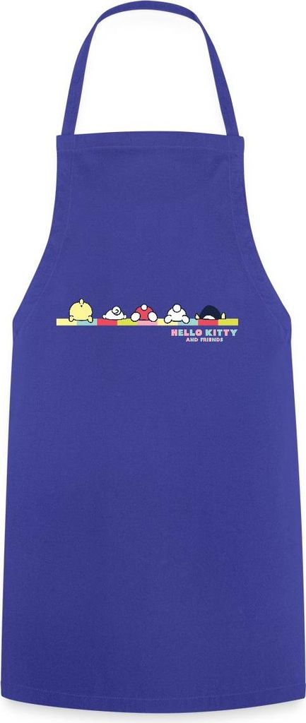 Spreadshirt Hello Kitty And Friends Pose Kochschürze, One size, Royalblau